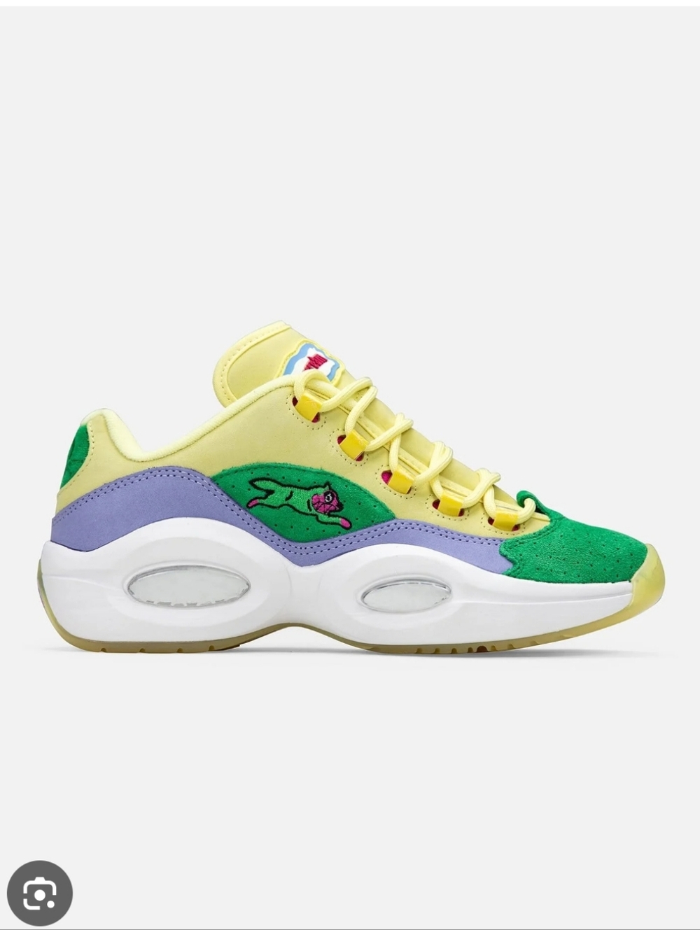 Reebok BBC Ice Cream x Reebok Question Low Yellow Lilac Glow 8.5